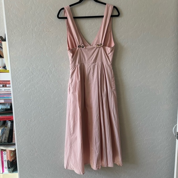 Listicle Pink Summer Sleeveless V-Neck Maxi Sundress Small Vacation Resortwear - Picture 10 of 12
